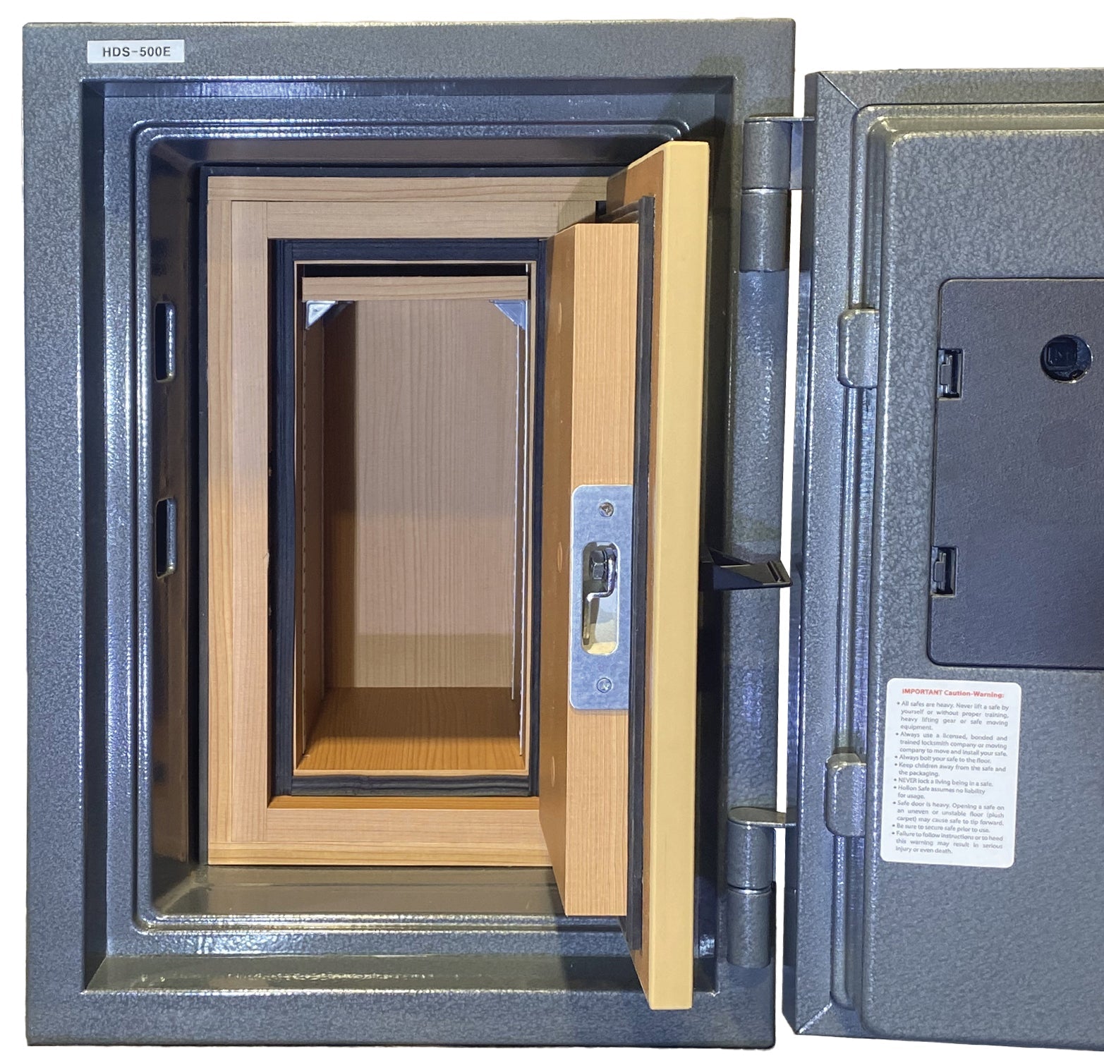 Hollon HDS-500E Data Media Safe Doors Open