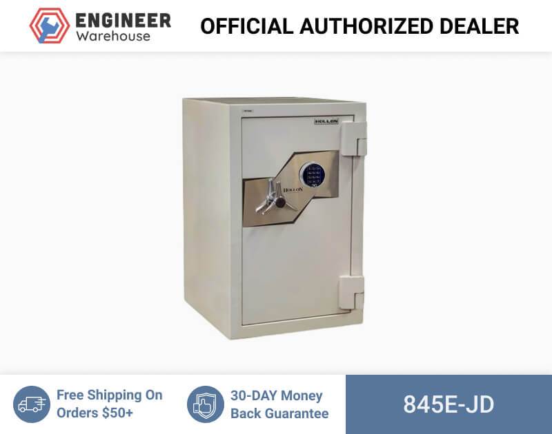 Hollon Safe 33 1/4" x 21 1/8” x 22 1/2” Jewelry Safe (White) - 845E-JD